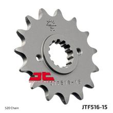 Pastuňák JT Sprockets 520 15Z jemnozubý vnitřní průměr 21,6mm / 25mm pro Suzuki GS, Kawasaki KLR Tengai KLX S F A 250 - 650 ccm r.v. 1984 - 2017