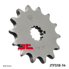 JT Sprockets 630 14T, pignone a denti fini, diametro interno 21,6 mm/25 mm per Suzuki GSX GT, Kawasaki Z LTD Belt Drive S Katana Z1 650 - 1100 ccm Anno 1973 - 1987