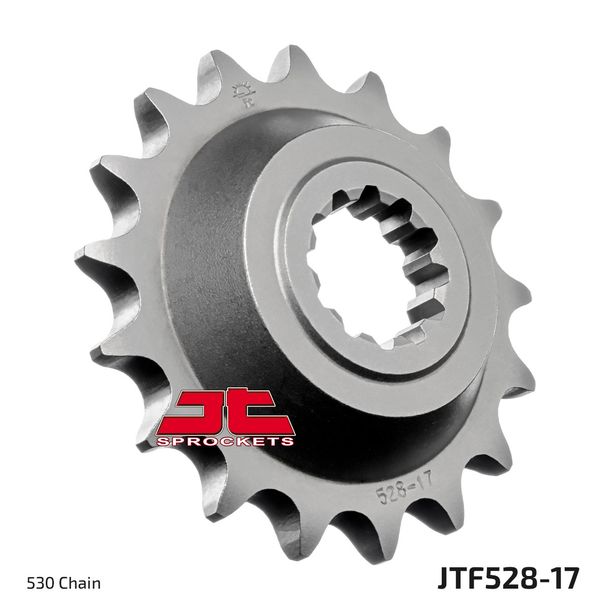 JT Sprockets 530 17T fine toothed sprocket inner diameter 24 mm/28.5 mm for Kawasaki ZZR 1100 ccm Year 1990 - 1992