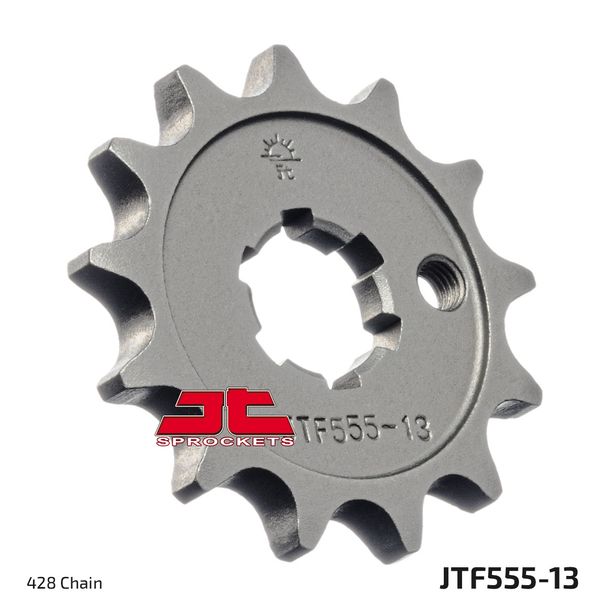 JT Sprockets 428 13Z grof getand binnendiameter 16mm/20mm voor Kawasaki KX 65 - 85 cc bouwjaar 1983 - 2017