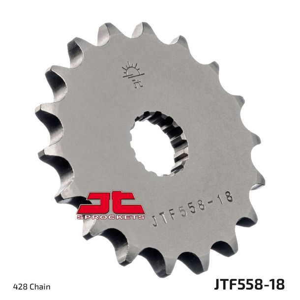 Ritzel JT Sprockets 428 18Z feinverzahnt Innendurchmesser 17,7mm / 20mm für Yamaha DT X, Kawasaki Ninja Z Derbi GPR Nude Racing RE TDR R Sachs ZZ ZX Bj. 1993 - 2022