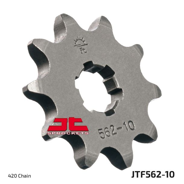 Pignon JT 420 10Z à dents grossières, diamètre intérieur 13 mm/16 mm pour Yamaha DTR RDM FS1 DTM DTLC, Kawasaki KFX KDX 50 / 80 ccm