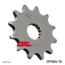Pinhão JT Sprockets 520 12D dentes finos diâmetro interno 17,7mm / 20mm para KTM LC2, Gas EC Yamaha YZ 125 ccm ano 1987 - 2016