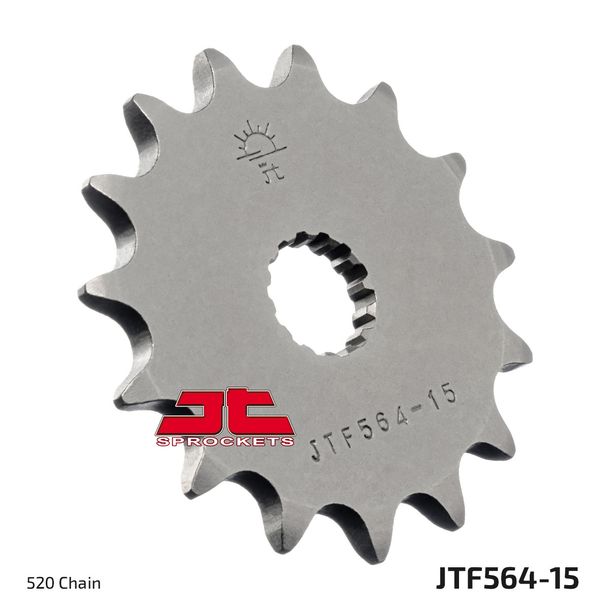 JT Sprockets 520 15T fine toothed sprocket inner diameter 17.7 mm/20 mm for KTM LC2, Gas EC Yamaha YZ 125 ccm Year 1987 - 2016