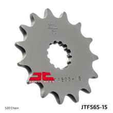 Piñón dentado fino JT Sprockets 520 15T, diámetro interior 21,7 mm/25 mm para Kawasaki ZX-6R, Suzuki SFV Gladius ER-6 N F 250 - 800 ccm