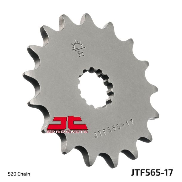 Piñón dentado fino JT Sprockets 520 17T, diámetro interior 21,7 mm/25 mm para Kawasaki ZX-6R, Suzuki SFV Gladius ER-6 N F 250 - 800 ccm