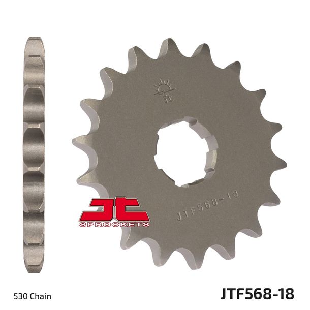 Pignon JT 530 18T à grosses dents, diamètre intérieur 26 mm/30 mm pour Yamaha XS SE US Custom Special 650 ccm Année 1975 - 1983