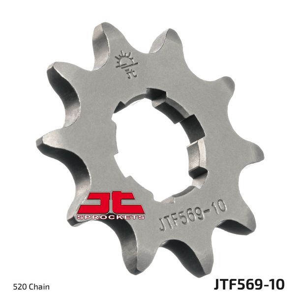 JT Sprockets 520 10Z coarse-toothed sprocket inner diameter 21 mm/25 mm for Yamaha XV Virago S YFM Wolverine Bruin Hunter Raptor, Kawasaki Z Warrior ER