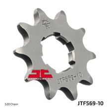 Pastorek JT Sprockets 520 10Z hrubozubý vnitřní průměr 21mm / 25mm pro Yamaha XV Virago S YFM Wolverine Bruin Hunter Raptor, Kawasaki Z Warrior ER