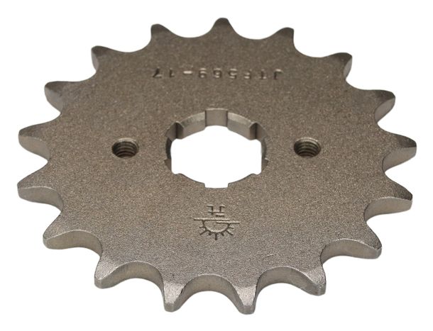 Pignon à dents grossières JT Sprockets 520 17T, diamètre intérieur 21 mm/25 mm pour Yamaha YFM Wolverine Bruin Hunter Raptor, Kawasaki Z Warrior ER