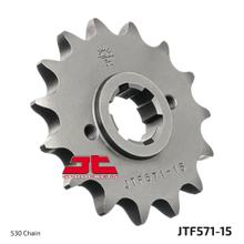 Pastilek JT Sprockets 530 15Z hrubé ozubení vnitřní průměr 21mm / 25mm pro Yamaha XJ N S 400 - 600 ccm r. v. 1981 - 1991