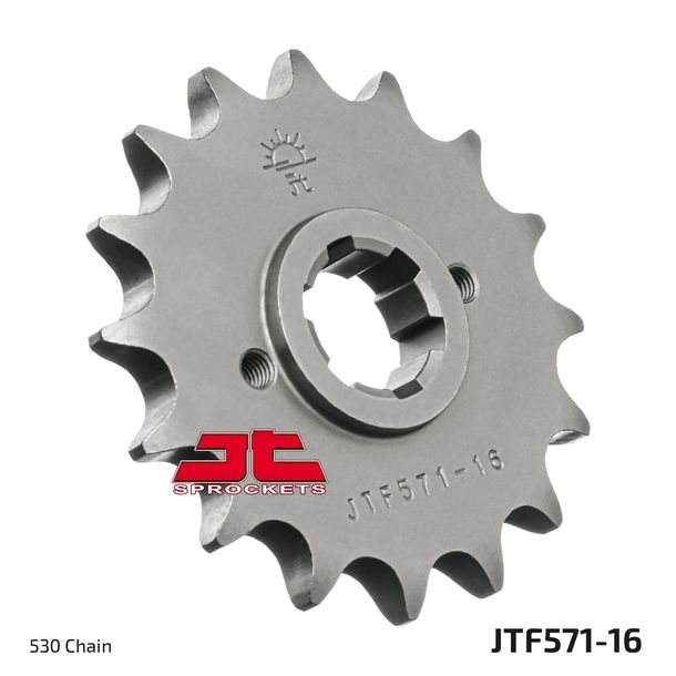 JT Sprockets 530 16T coarse-toothed sprocket inner diameter 21 mm/25 mm for Yamaha XJ N S 400 - 600 ccm Year 1981 - 1991