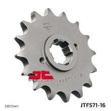 JT Sprockets 530 16Z grofgetand tandwiel binnendiameter 21 mm/25 mm voor Yamaha XJ N S 400 - 600 ccm bouwjaar 1981 - 1991