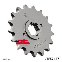 Ozubené kolo JT Sprockets 530 17Z s hrubým zubením vnitřní průměr 21mm / 25mm pro Yamaha XJ N S 400 - 600 ccm r.v. 1981 - 1991