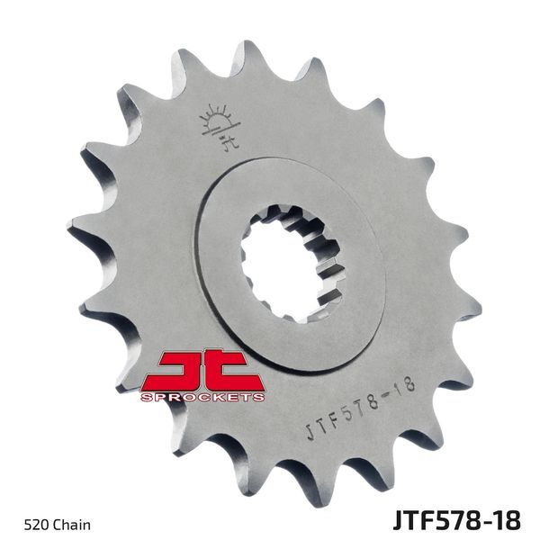 JT Sprockets 520 18T fine toothed sprocket inner diameter 21.6 mm/25 mm for Yamaha XTZ A Super Tenere 750 ccm Year 1989 - 1997