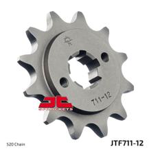 Pignon à dents grossières JT Sprockets 520 12Z, diamètre intérieur 16 mm/20 mm pour Cagiva Mito EV Raptor Planet Freccia 125 ccm