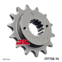 envisage JT Sprockets 520 14Z jemnozubý vnitřní průměr 22mm / 25mm pro Ducati Scrambler Monster i.e. Dark S SS 400 - 999 ccm r. v. 1988 - 2021
