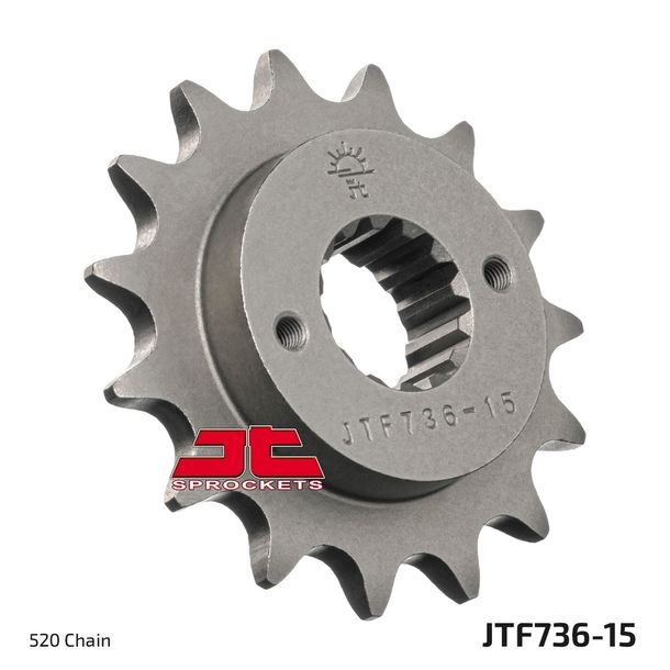 Ritzel JT Sprockets 520 15Z feinverzahnt Innendurchmesser 22mm / 25mm für Ducati Scrambler Monster i.e. Dark S SS 400 - 999 ccm Bj. 1988 - 2021