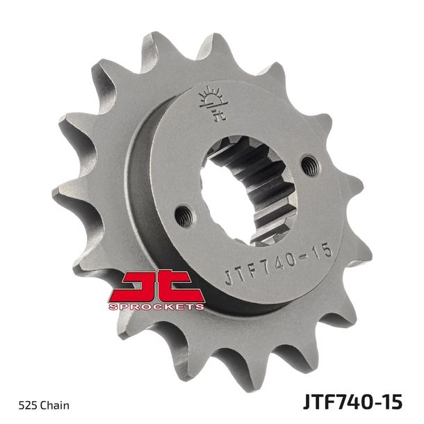 Ritzel JT Sprockets 525 15Z feinverzahnt Innendurchmesser 22mm / 25mm für Ducati Monster S4 ST 4 S S4R Hypermotard SP 2 SPS Biposto, Cagiva Grand Canyon Bj. 1994 - 2020