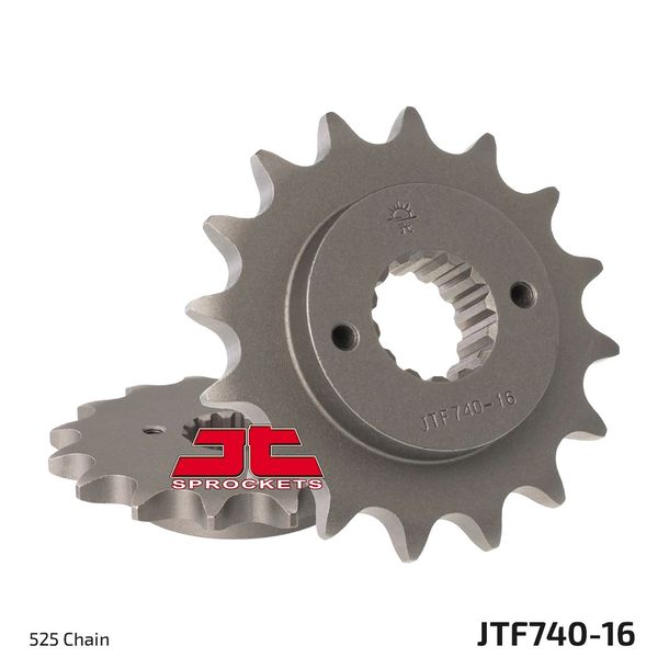 Ritzel JT Sprockets 525 16Z feinverzahnt Innendurchmesser 22mm / 25mm für Ducati Monster S4 ST 4 S S4R Hypermotard SP 2 SPS Biposto, Cagiva Grand Canyon Bj. 1994 - 2020
