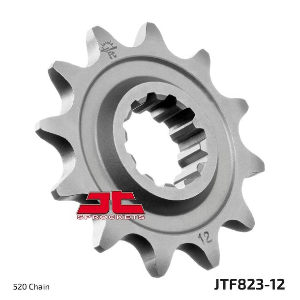 Pignon à dents fines JT Sprockets 520 12T, diamètre intérieur 21 mm/25 mm pour Husaberg FE FS FC 350 - 650 ccm Année 1993 - 2008