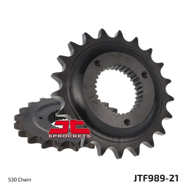 Ritzel JT Sprockets 530 21Z feinverzahnt Innendurchmesser 40,7mm für Harley Davidson XLH Sportster Hugger 883 ccm Bj. 1991 - 1992