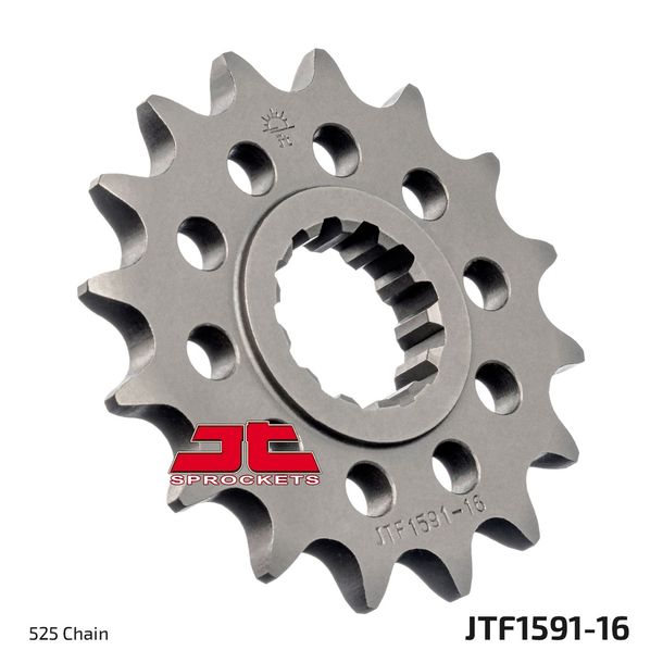 Pignon à dents fines JT Sprockets 525 16T, diamètre intérieur 26 mm/30 mm pour Yamaha MT-09 MT-07 YZF-R1 689 - 1000 ccm Année 2002 - 2022