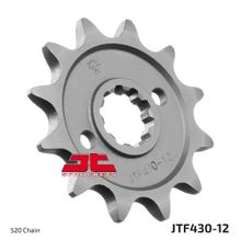 Ritzel JT Sprockets 520 12Z feinverzahnt Innendurchmesser 16,7mm / 20mm für Suzuki RM-Z, Kawasaki KX F GSX GT E 250 ccm Bj. 1979 - 2006