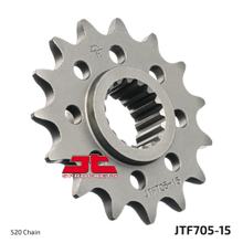 Pignon à dents fines JT Sprockets Racing 520 15T, diamètre intérieur 25 mm/28 mm pour Aprilia RSV Tuono V4 R APRC Mille RSV4 RR RF Factory 1000 ccm Année 1998 - 2018