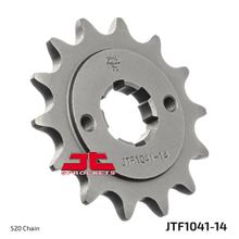 Piñón de dientes gruesos JT Sprockets 520 14T de 21 mm/25 mm de diámetro interior para Kymco MXU MXer 150 ccm