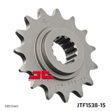 JT Sprockets 520 15Z fijngetand tandwiel binnendiameter 22 mm/25 mm voor Kawasaki Z S ABS E-versie R SE 750/ 800 ccm gebouwd in 2004 - 2017