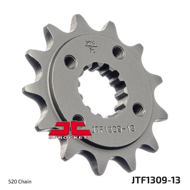 JT Sprockets 520 13T fine toothed sprocket inner diameter 21.6 mm/25 mm for Dinli Special S, Beeline Bestia 5.5 Onroad LOF Supermoto SMC Canyon RR Touring