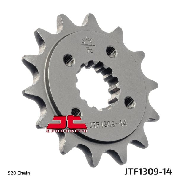 Ritzel JT Sprockets 520 14Z feinverzahnt Innendurchmesser 21,6mm / 25mm für Dinli Special S, Beeline Bestia 5.5 Onroad LOF Supermoto SMC Canyon RR Touring