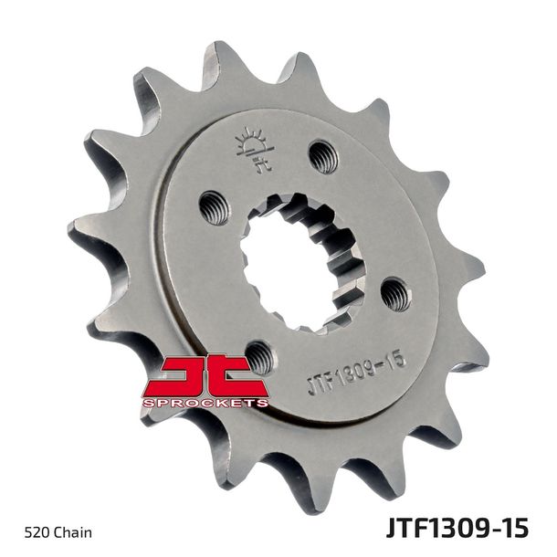 Pignon à dents fines JT Sprockets 520 15T, diamètre intérieur 21,6 mm/25 mm pour Dinli Special S, Beeline Bestia 5.5 Onroad LOF Supermoto SMC Canyon