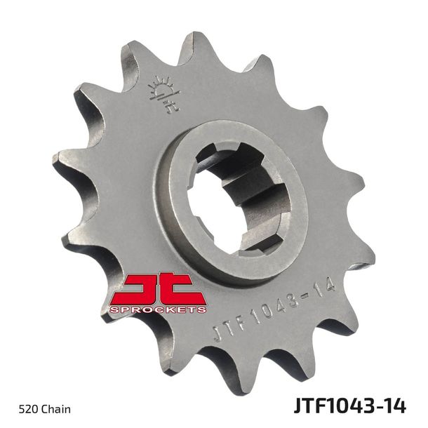 Pignon à dents grossières JT Sprockets 520 14T, diamètre intérieur 21 mm/25 mm pour Kymco Venox i 250 ccm Année 2002 - 2013