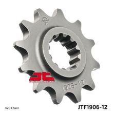 Piñón dentado fino JT Sprockets 420 12T, diámetro interior 17 mm/20,2 mm para KTM SX 50 - 65 ccm Año 1998 - 2022
