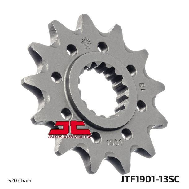 JT Sprockets Racing 520 13T - Pignone a denti fini, diametro interno 22 mm/25 mm per Beta RR LC Enduro Motard, KTM EXC RACING EGS 52 3 Racing Xtrainer