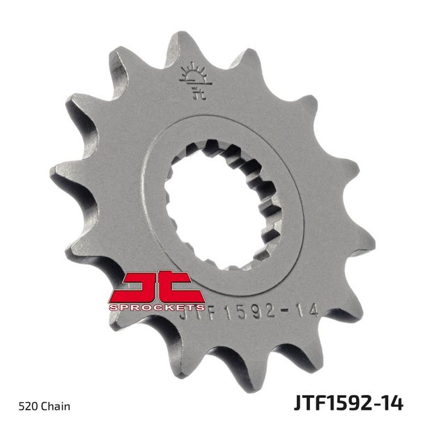 Ritzel JT Sprockets 520 14Z feinverzahnt Innendurchmesser 25mm / 28mm für Yamaha YFZ Performance Race R X Special Bill Balance S YFM 450 / 700 ccm