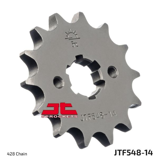 Pignon JT 428 14T à dents grossières, diamètre intérieur 16 mm/20 mm pour Yamaha YBR ED SPD Custom XT R X TT-R 125 ccm Année 2000 - 2021