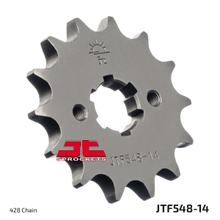 JT Sprockets 428 14Z grof getand binnendiameter 16 mm/20 mm voor Yamaha YBR ED SPD Custom XT R X TT-R 125 cc jaar 2000 - 2021