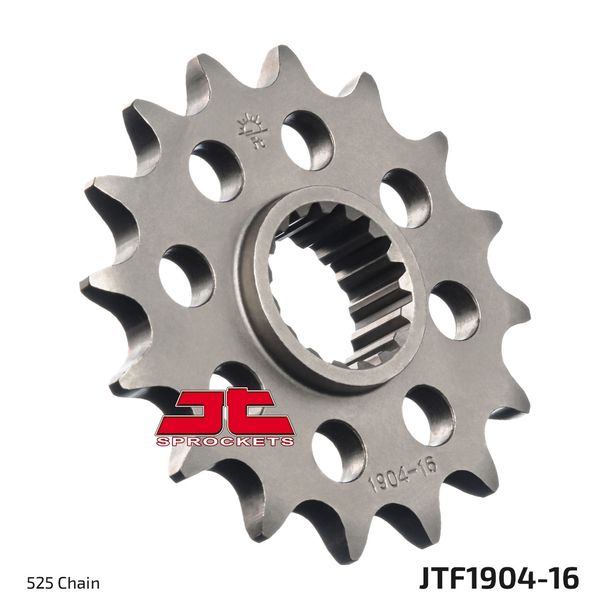 Ritzel JT Sprockets Racing 525 16Z feinverzahnt Innendurchmesser 25mm / 28mm für KTM Super Duke R Adventure Supermoto T LC8 950 - 1290 ccm Bj. 2003 - 2022