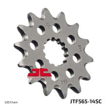 Pastorek JT Sprockets Racing 520 14Z jemné ozubení Vnitřní průměr 21,7mm / 25mm pro Kawasaki ZX-6R, Suzuki SFV Gladius ER-6 N F 250 - 800 ccm