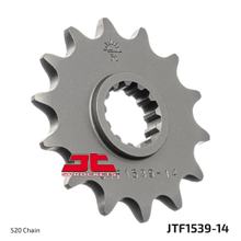 Pastu JT Sprockets 520 14Z jemně ozubená vnitřní průměr 21,7mm / 25mm pro Kawasaki Ninja R Z KLE Versys X Adventure Urban SL 230 - 400 ccm r. v. 2008 - 2022