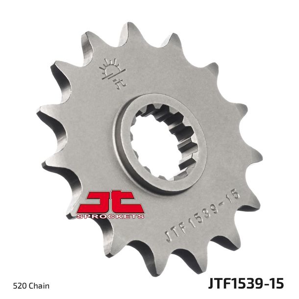 Ritzel JT Sprockets 520 15Z feinverzahnt Innendurchmesser 21,7mm / 25mm für Kawasaki Ninja R Z KLE Versys X Adventure Urban SL 230 - 400 ccm Bj. 2008 - 2022