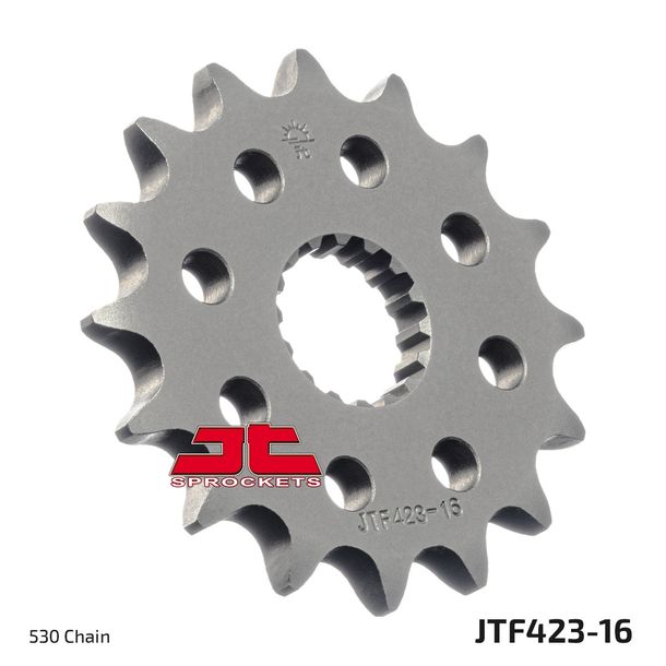 Pignon à dents fines JT Sprockets Racing 530 16T, diamètre intérieur 24 mm/27 mm pour Suzuki GSX-R GSX B-King ABS Hayabusa 1000 / 1300 ccm Année 2008 - 2019