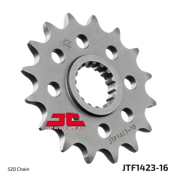 Pignon à dents fines JT Sprockets Racing 520 16T, diamètre intérieur 24 mm/27 mm pour Suzuki GSX-R 1000 ccm Année 2009 - 2017