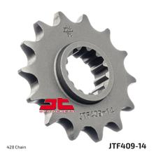 Pignon à dents fines JT Sprockets 428 14T, diamètre intérieur 19,5 mm/22,5 mm pour Suzuki DR S SE DR-Z L L2 125 ccm Année 1985 - 2021
