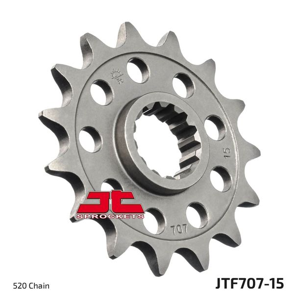 Ritzel JT Sprockets Racing 520 15Z feinverzahnt Innendurchmesser 22,2mm / 25mm für SWM RS R i, Aprilia SXV SM RXV 300 - 650 ccm Bj. 2006 - 2020