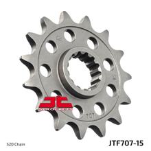 JT Sprockets Racing 520 15T, pignone a denti fini, diametro interno 22,2 mm/25 mm per SWM RS R i, Aprilia SXV SM RXV 300 - 650 ccm Anno 2006 - 2020