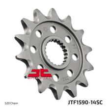 Pastorek JT Sprockets Racing 520 14Z jemnozubý vnitřní průměr 20mm / 22,2mm pro Yamaha WR X YZ F 125 - 450 ccm r. v. 2001 - 2022